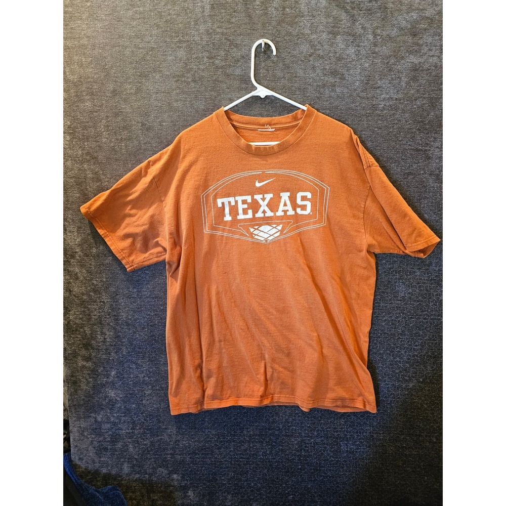 Nike Texas Longhorns Orange Basketball T Shirt Men's Large